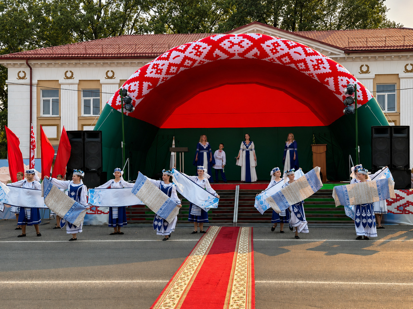 Оформление Дня Независимости Республики Беларусь